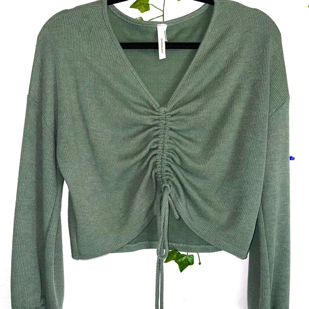 Scrunch long sleeve top